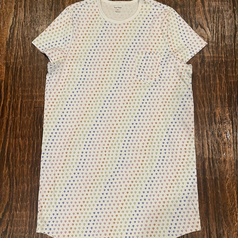 Roller Rabbit Disco Hearts sleep shirt (unworn, without tags)